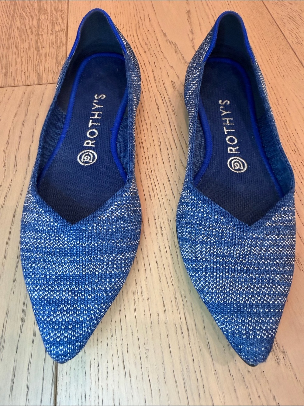 Rothy's The Point in Indigo Heather – Size 8.5